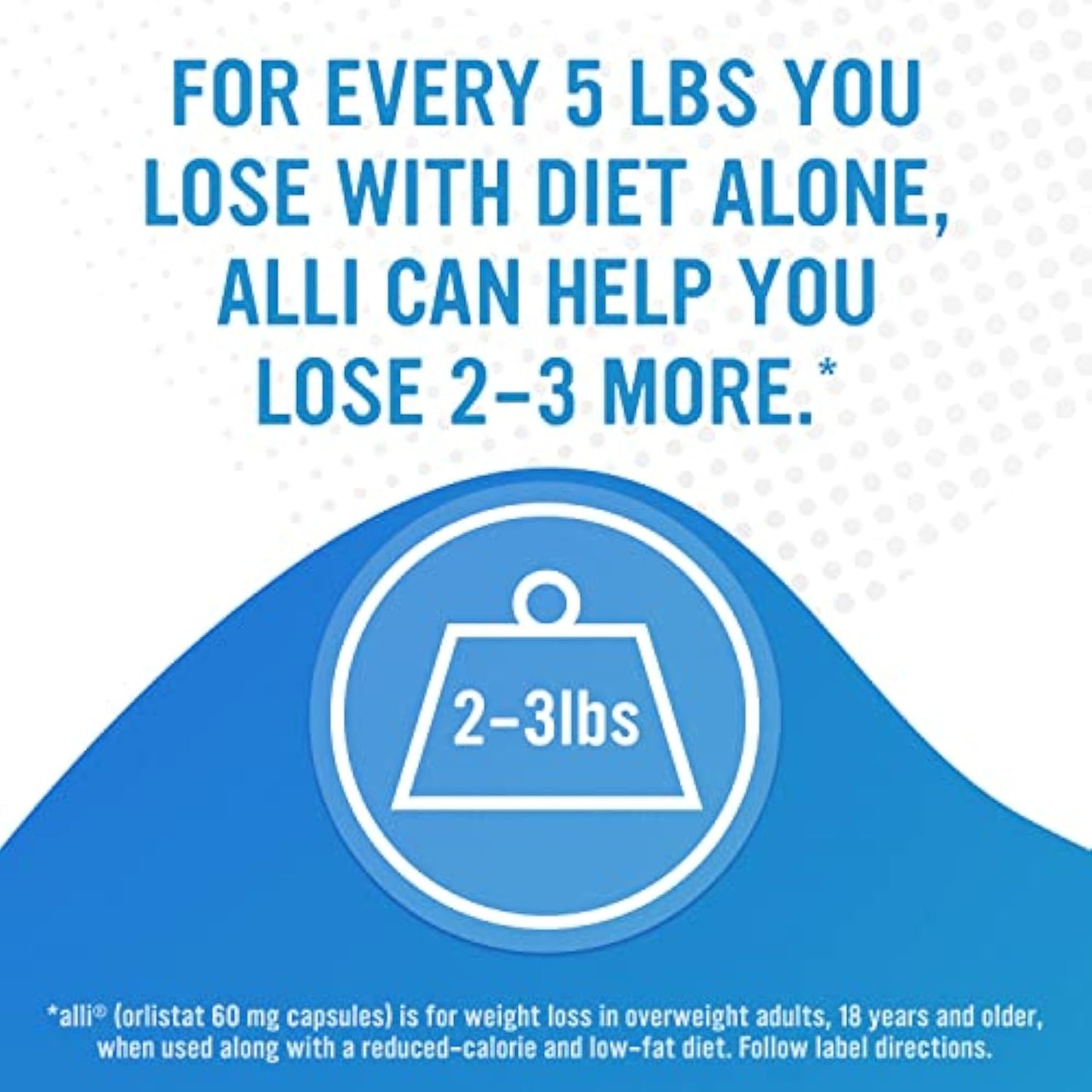 alli Weight Loss Supplement Pills, Orlistat 60mg Capsules, 170 Capsules
